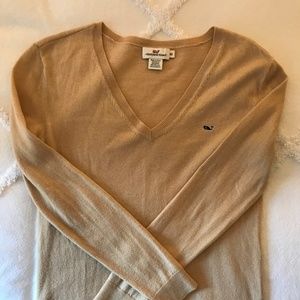 Vineyard Vines XS Cashmere Blend Camel Sweater